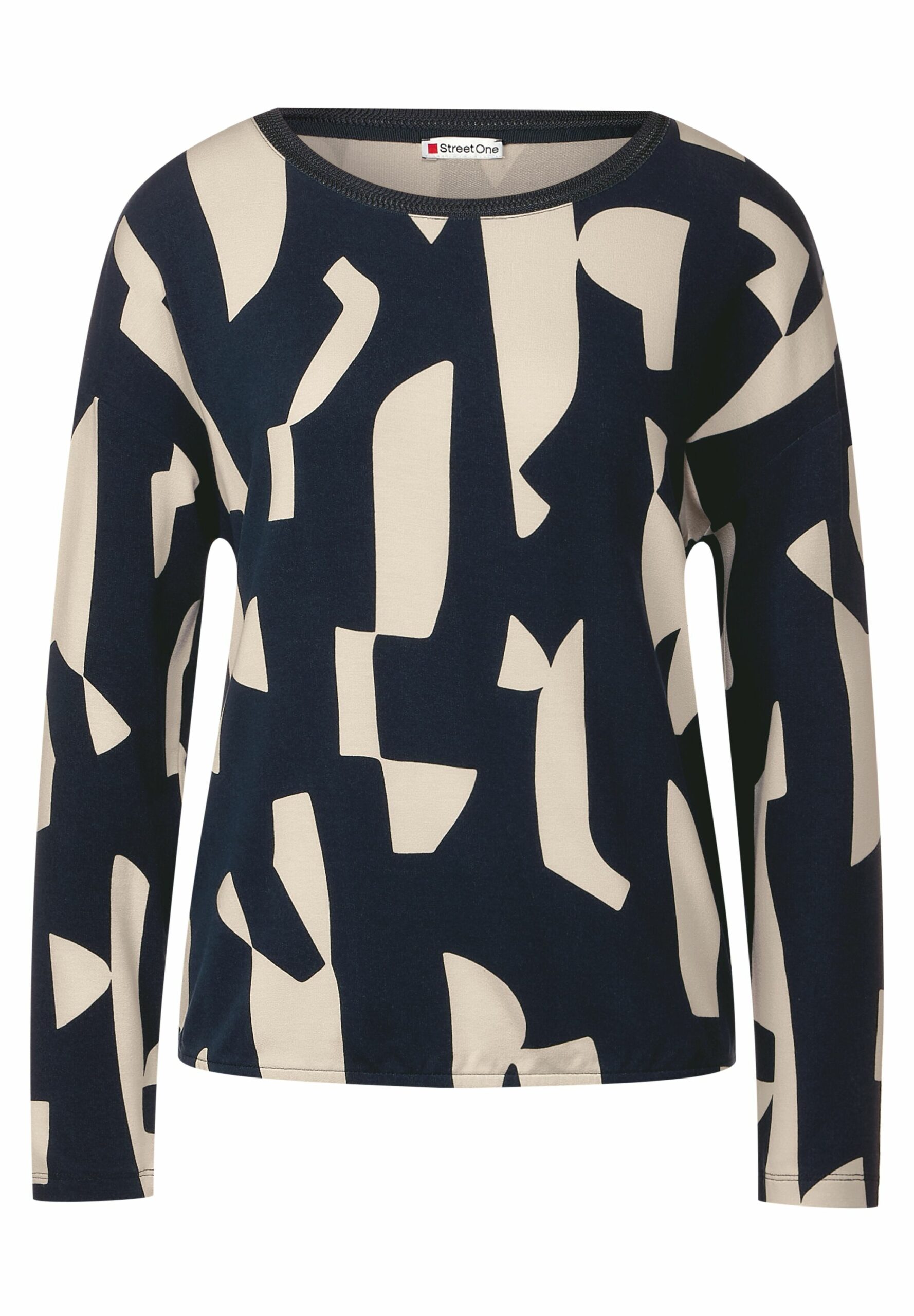 Street One Langarmshirt mit Point Print Fashion Onlineshop 